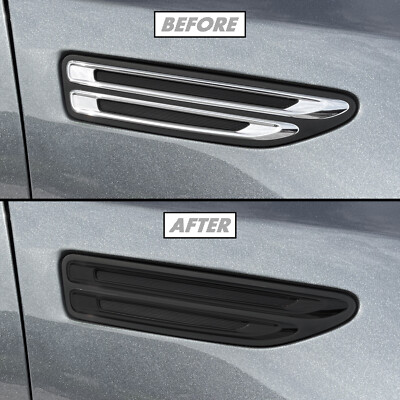 Chrome Delete Blackout Vinyl Overlay for 2019-20 Kia Optima Fender Vent