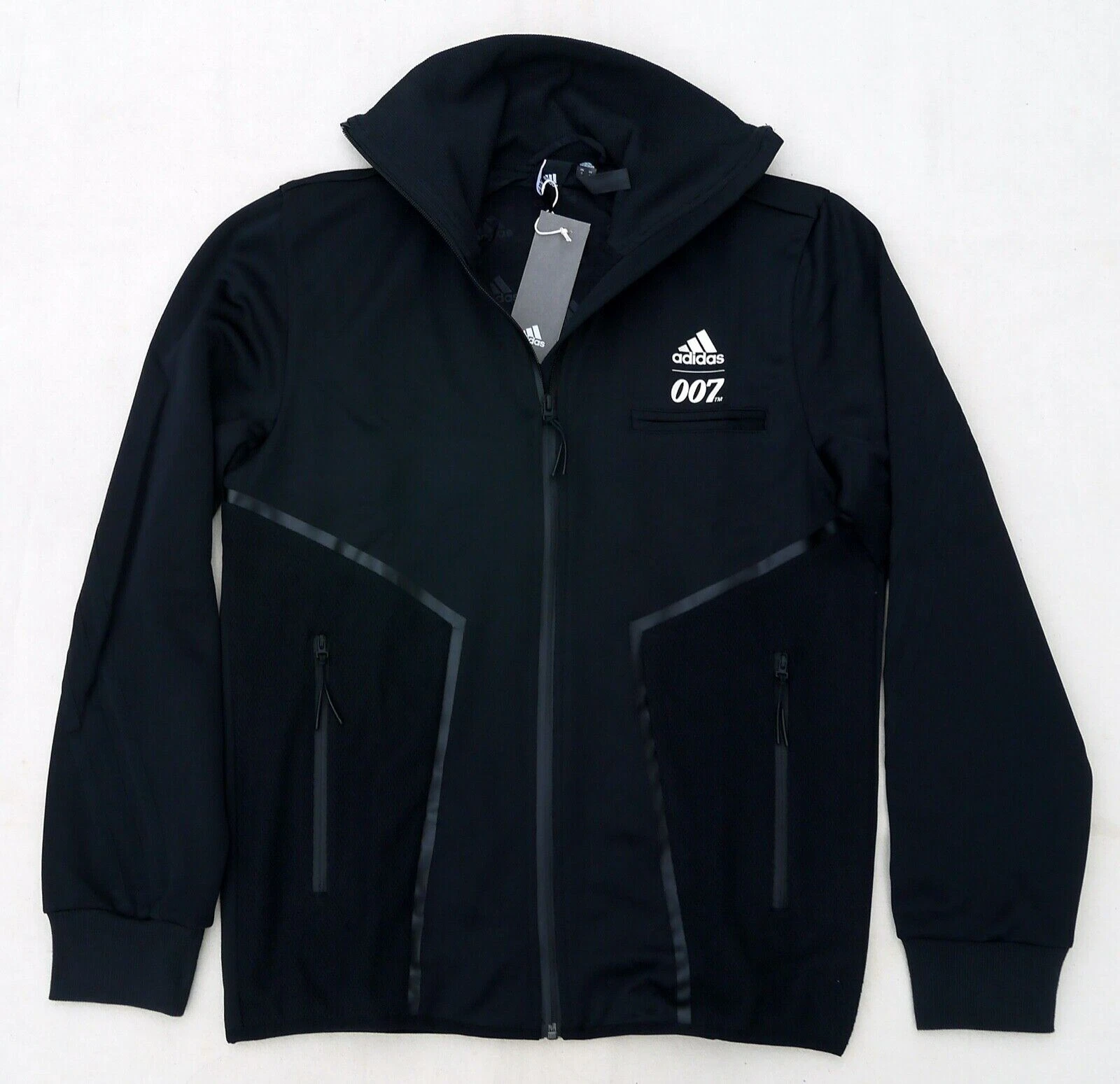 NEW RARE MENS ADIDAS 007 SPORTSWARE TRACK TOP x JAMES BOND BLACK COLLAB JACKET