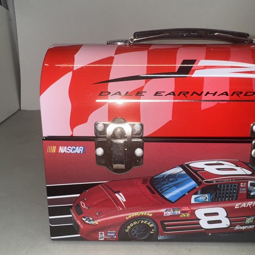 VINTAGE DALE EARNHARDT JR. METAL DOME LUNCH BOX NASCAR #8 - Picture 2 of 9