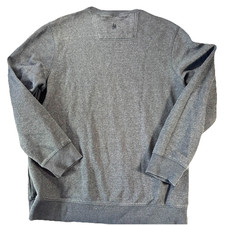 G.H Bass  Co Crewneck Sweatshirt Mens Medium Gray Cotton Blend Pullover