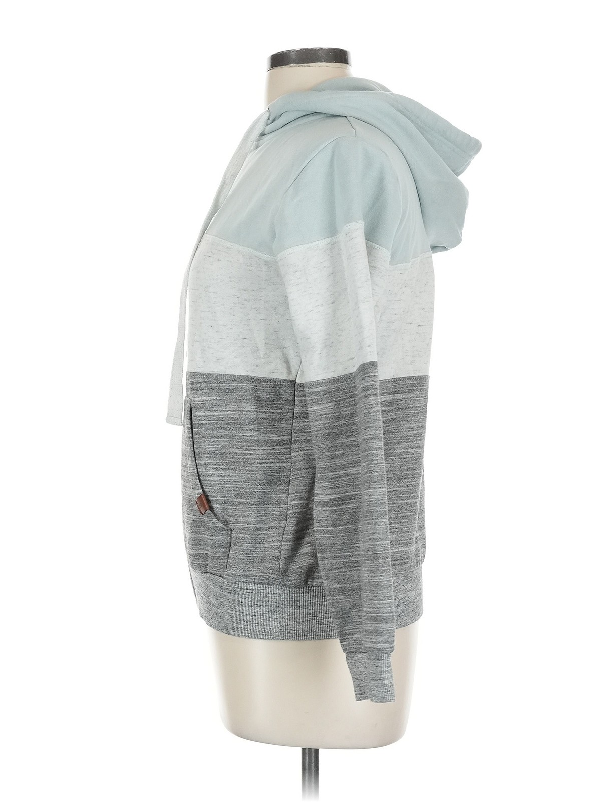 Doublju Women Gray Zip Up Hoodie L - image 4