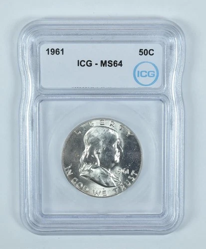 1961 Franklin Half Dollar MS64 ICG *1834
