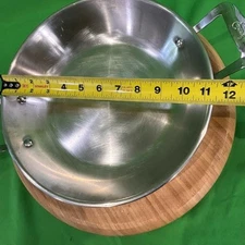 Emeril 11" Stainless Steel Wok Skillet Paella Pan Caldero Roaster Braiser No Lid