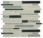 MSI SMOT-GLSBIL-6MM 12" x 12" Linear Mosaic Wall Tile - Glossy - Anacapri