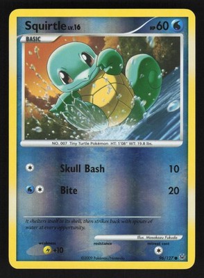 English Squirtle 96/127 PL Reverse Holofoil LP