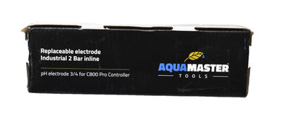 AquaMaster Tools Industrial 6 Bar Inline pH Electrode 3/4'' & BNC Connector