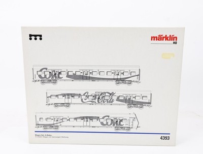 Märklin H0 4393 S-Bahn Personenwagen-Set 3-tlg. ''Coca Cola'' mit Steuerwagen NEM