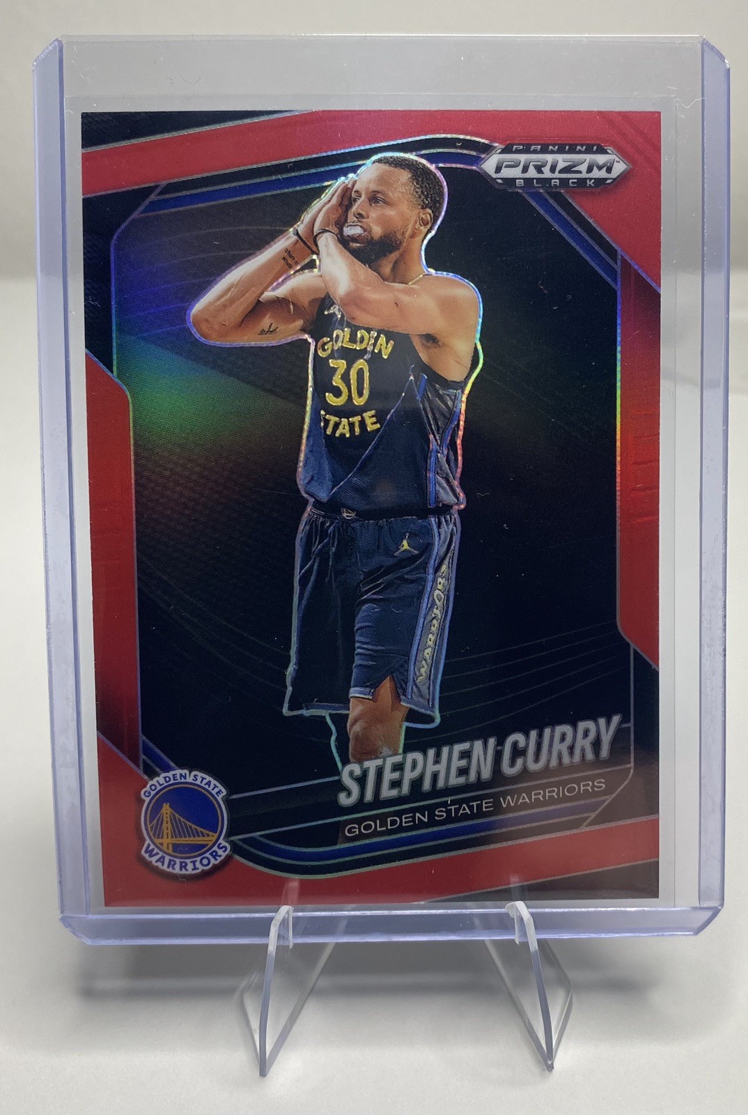 2024 Prizm Black Stephen Curry Red /299 #7 Golden State Warriors