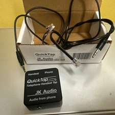 JK Audio QUICKTAP Telephone Handset Audio Interface