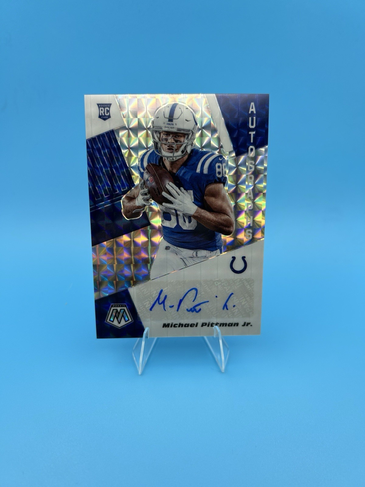 2020 Panini Mosaic - Rookie Autographs Mosaic Michael Pittman Jr. #RA14 (AU, RC)