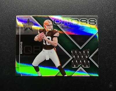 2007 Leaf Rookies & Stars Brady Quinn Cross Training Green /250 #CT-5 Game-Worn