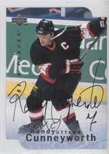 1995-96 Upper Deck Be a Player Die-Cut Auto Randy Cunneyworth #S81 Auto 0q3