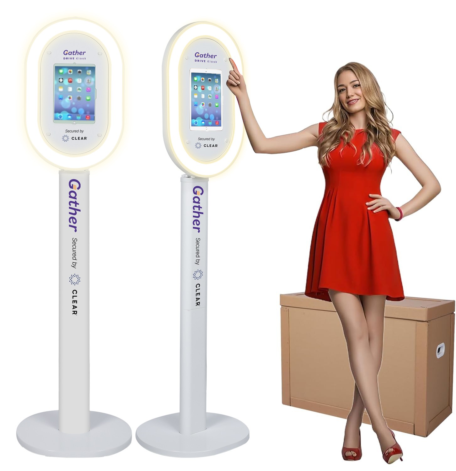 Portable Photo Booth Stand Selfie Photobooth Machine Party Wedding Event Rental