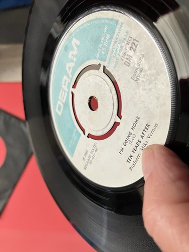Ten Years After I'm Going Home Promo 7" /1968 /Deram /DM 221 /Hear Me Calling - Picture 8 of 11