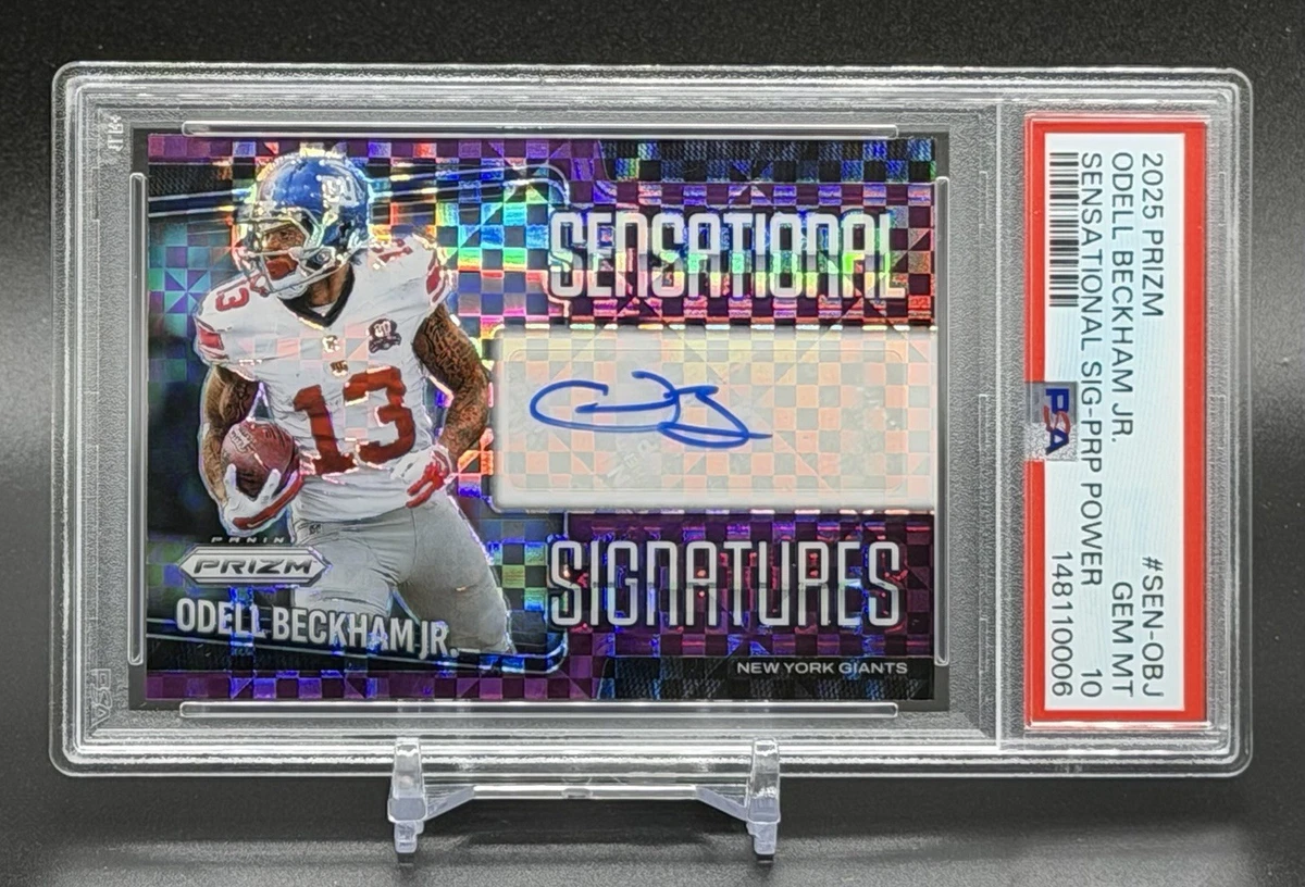 10 Graded Football Odell Beckham Jr. Sports Trading Cards | eBay