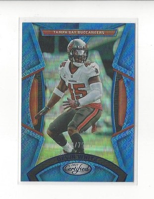 2023 Certified Mirror Blue #75 Devin White Buccaneers /75 