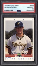1992 CLASSIC BEST JASON KENDALL #408 PITTSBURGH PIRATES ROOKIE PSA 10 GEM MINT