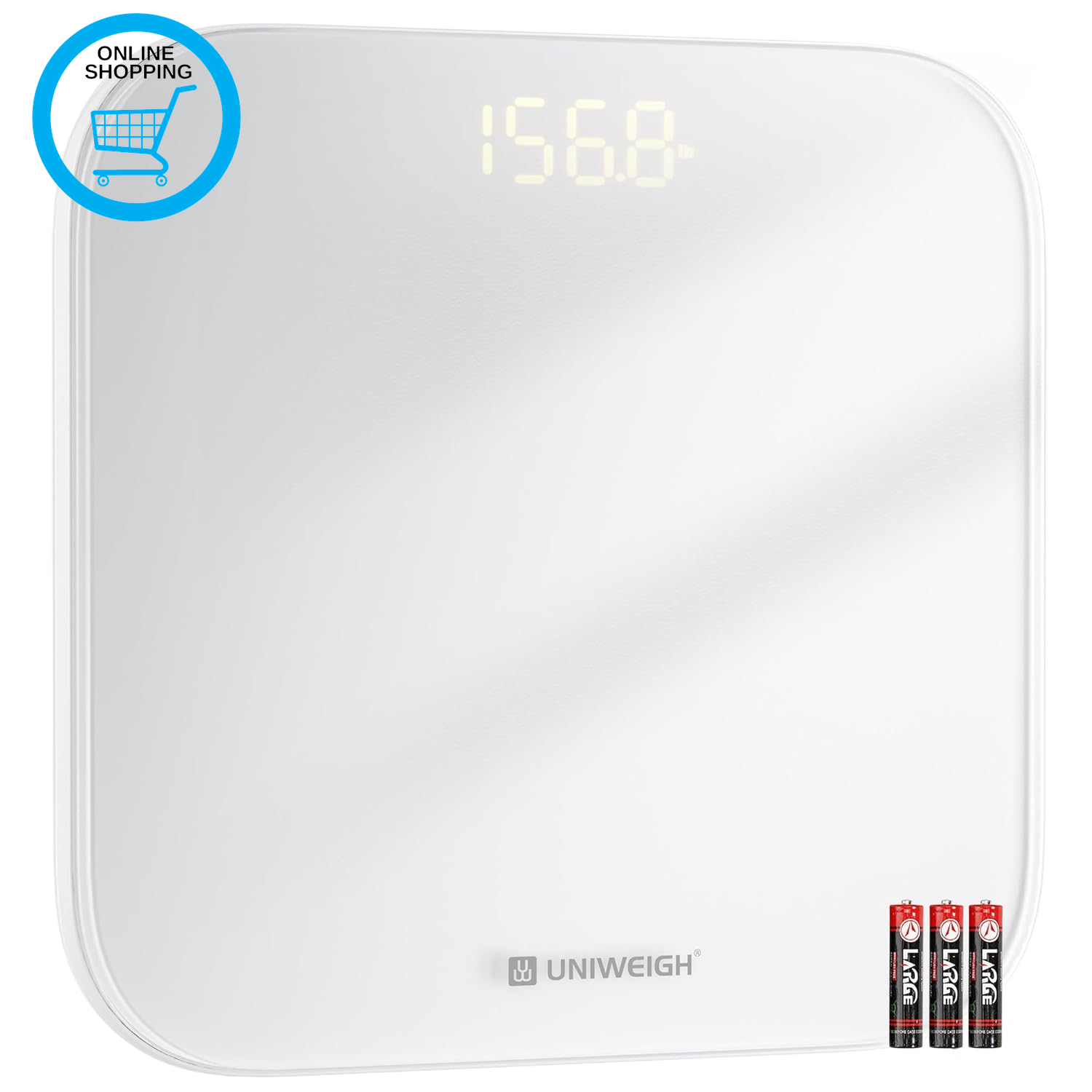 Digital Bathroom Scale for Body Weight,Highly Accurate Weight Scale up to 400Lbs