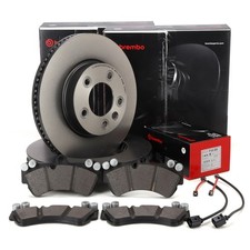 BREMBO Bremsscheiben Ø 330mm + Beläge + Sensor für PORSCHE CAYENNE (9PA) vorne