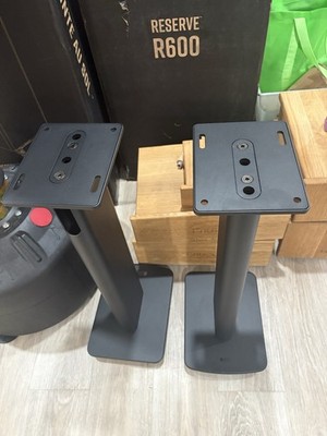 KEF S2 Floor Speaker Bookshelf Stand in Carbon Black