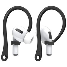 2Pcs Black Silicone Ear Hooks for AirPods Earpods Bluetooth Earphone Accessories
