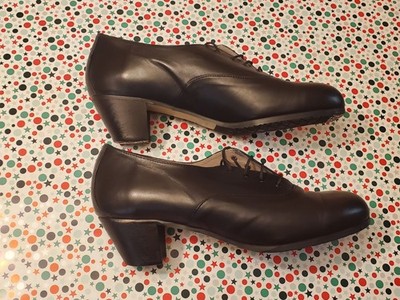 Triano Flamenco Black Shoes from  Tamara Flamenco Dance, Leather, US 10.5-11