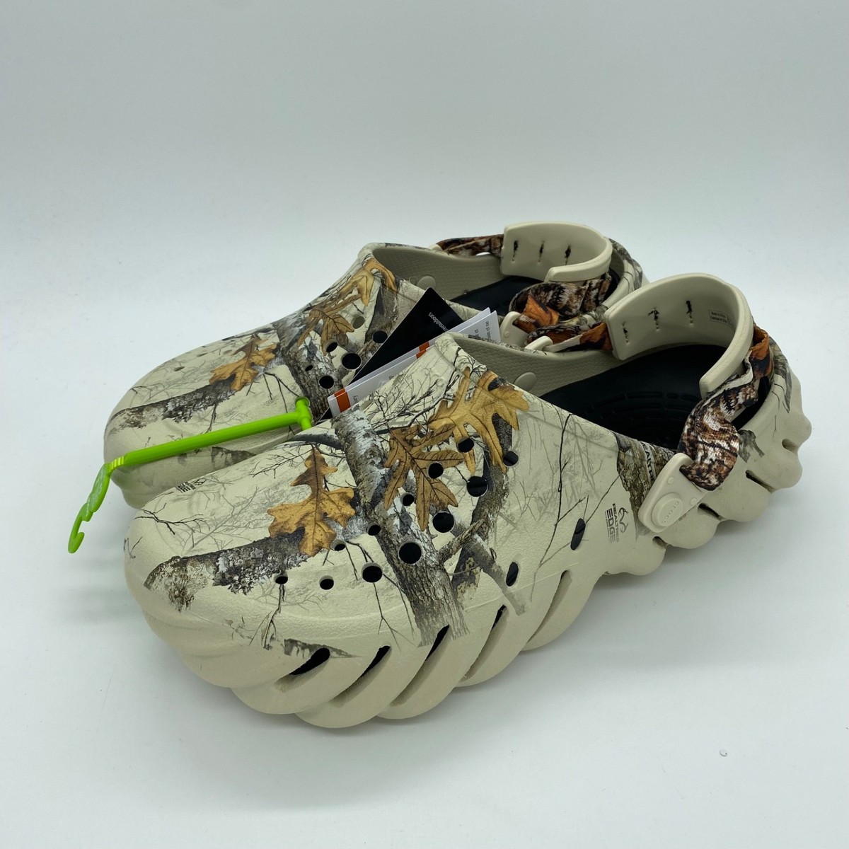 Crocs Realtree Edge Echo Clog Slip On Outdoors Beige Camouflage