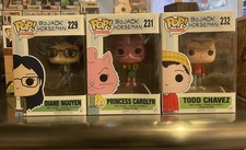 🔥 Funko Pop! Animation BoJack Horseman Lot - Todd, Diane, Princess Carolyn 🔥