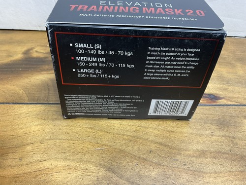 Elevation Training Mask 20 2.0 Simulates High Altitude Training Size Medium - Picture 5 of 5