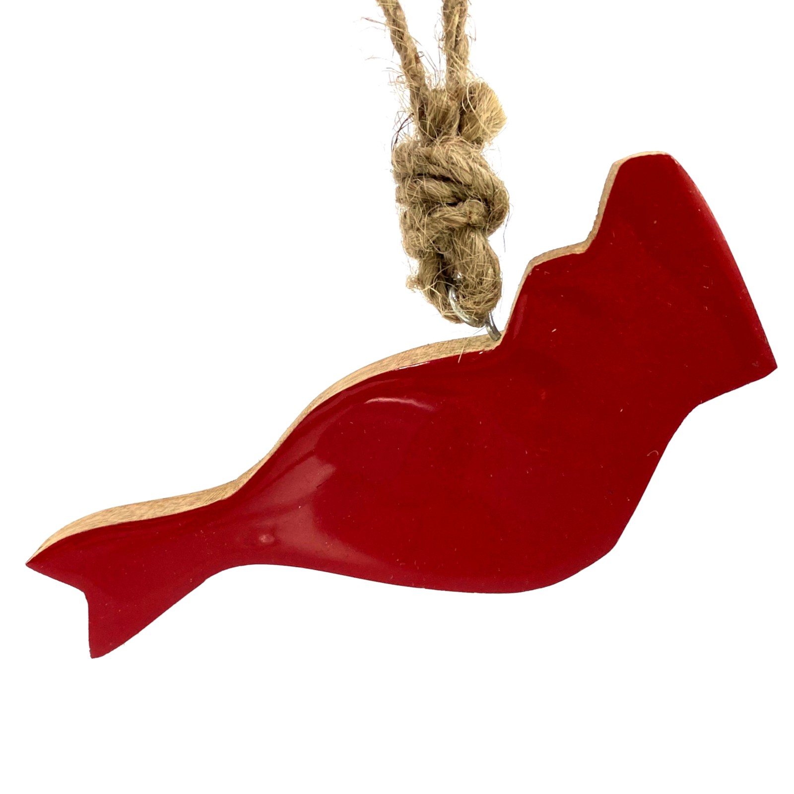 THE JOY TREE Wood Cardinal Ornament