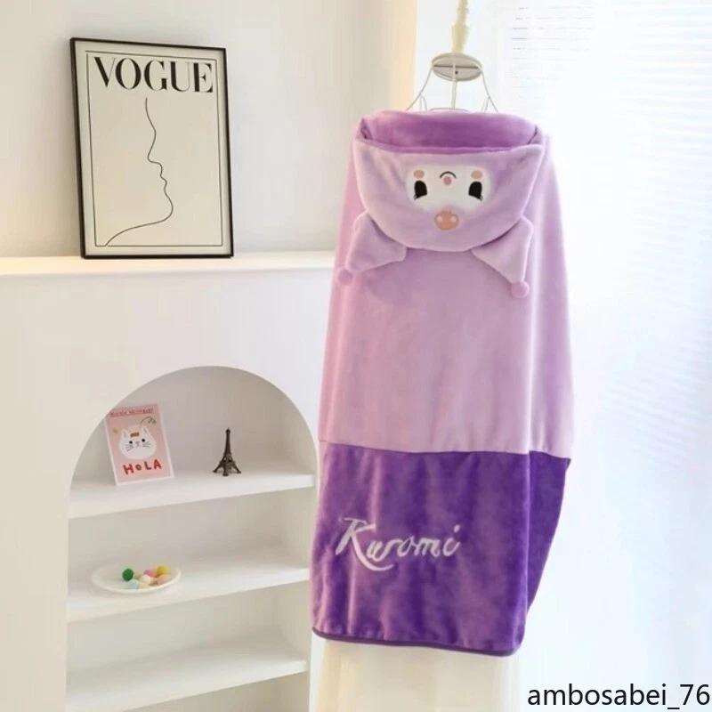 Kuromi My Melody Hooded Cloak Warm Nap Cloak Office AirConditioning Blanket Gift - Image 4 of 4