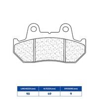 Set BeläGe Bremse CL Brakes 2382A3 + Honda 250 Cn Helix / Weltraum 90/99