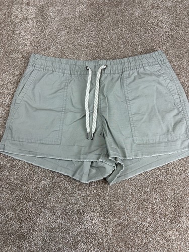 Vuori Vintage Ripstop Shorts Color- Grey/Green Women's Small-Mid Rise 3in-Inseam - Picture 8 of 9