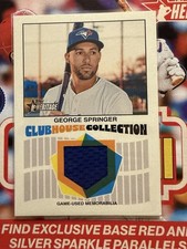 George Springer - Toronto Blue Jays - 2026 Topps Heritage Clubhouse Relic