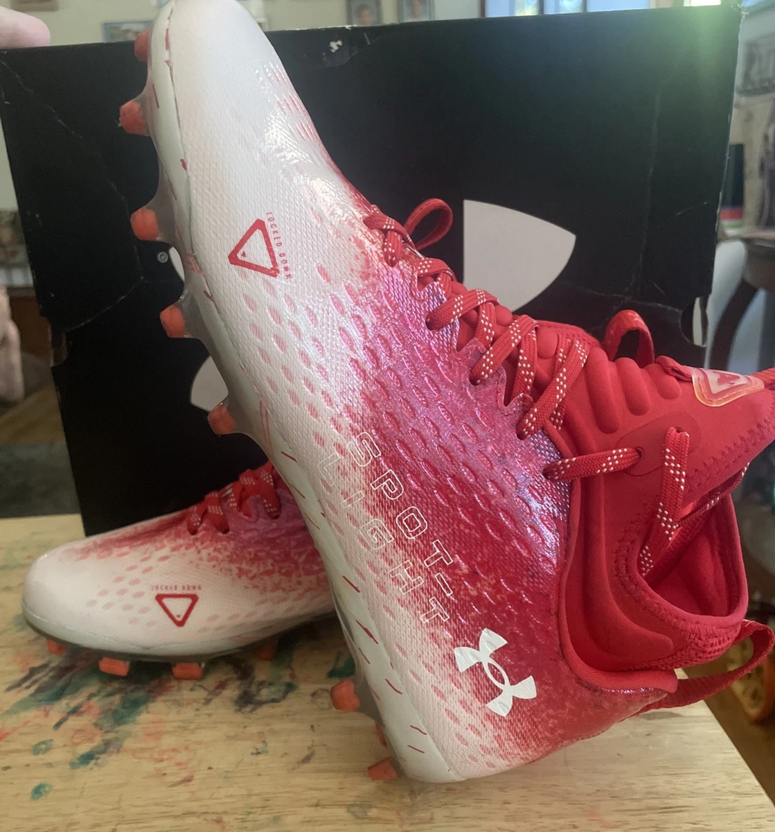 Under Armour Spotlight Lux MC 2.0 Red White for sale | eBay