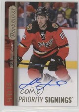 2015 Upper Deck Fall Expo Parkhurst Priority Signings 49/75 Josh Jooris Auto 1o3