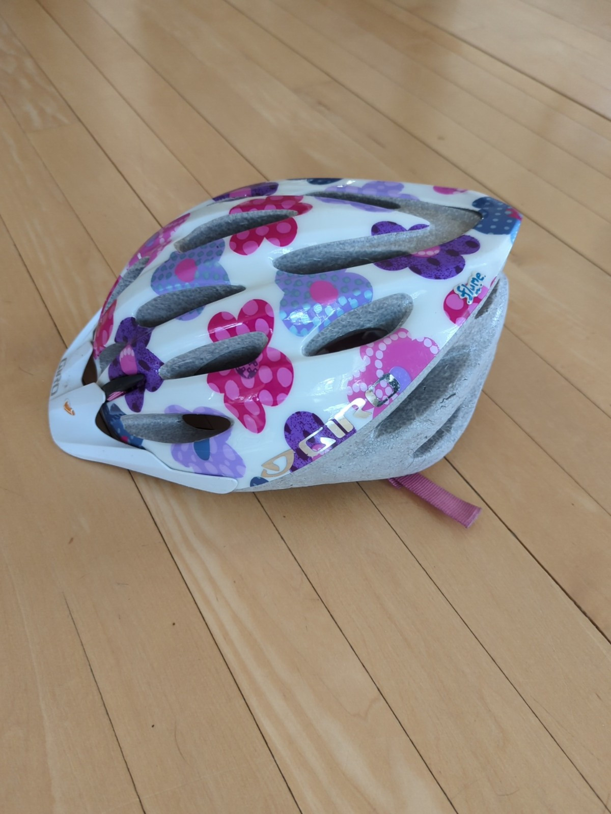 Used girls GIRO SKYLA Cycling Helmet  50-57cm  Pink