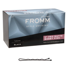 Matte Black Crimped Bobby Pins, 600 Count, Secure Hold for All Hair Types