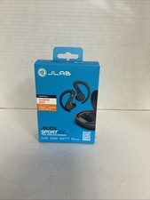 JLab Go Air Sport True Wireless Bluetooth Earbuds with Charging Case - Black