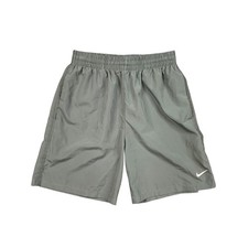Nike Shorts Boys Large Grey Dri Fit Woven Moisture Wicking 7 In Training Running
