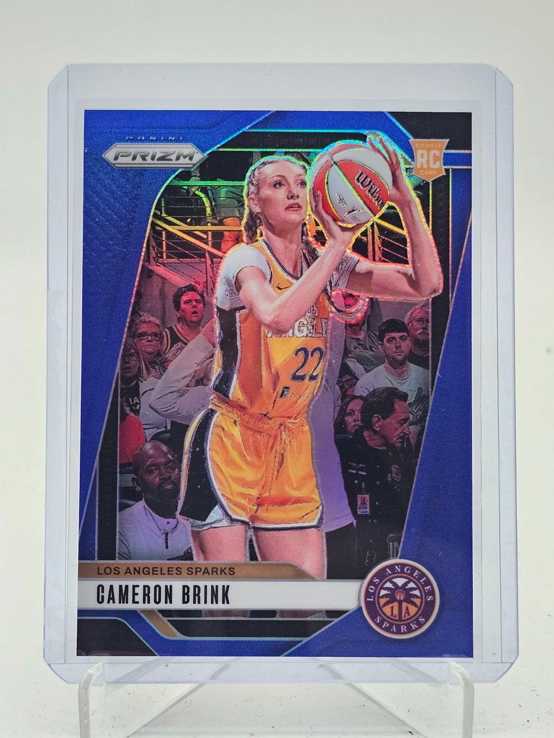 CAMERON BRINK 2024-25 PANINI PRIZM WNBA BLUE ROOKIE RC /199 #127 SPARKS Q7658 view 1
