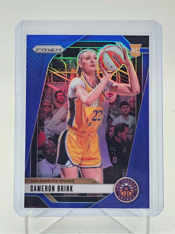 CAMERON BRINK 2024-25 PANINI PRIZM WNBA BLUE ROOKIE RC /199 #127 SPARKS Q7658