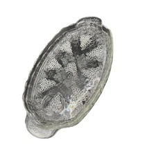 Vintage Clear Glass Grape and Leaf Oval Platters Set of 2 Anchor Hocking