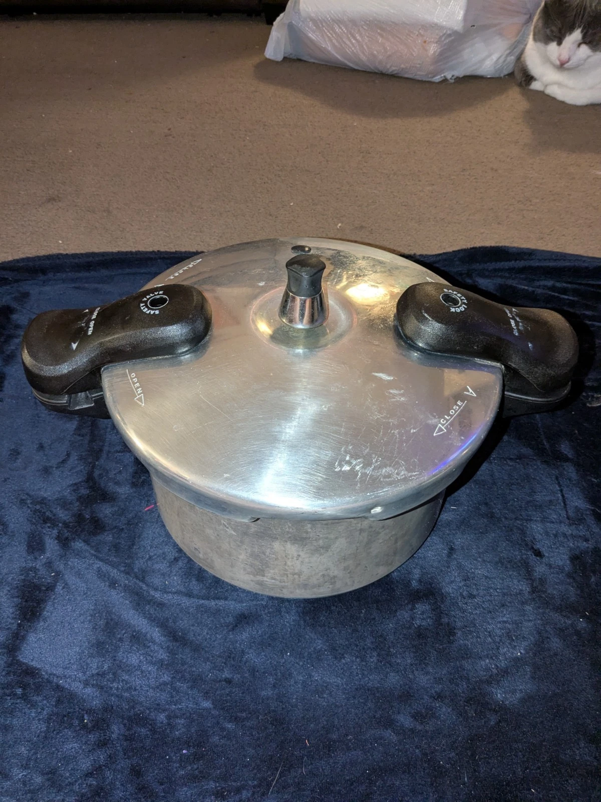 Philippe Richard 5 Quart Aluminum Pressure Cooker TTU-18124 Used In Good Conditi