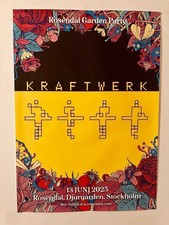 Kraftwerk Konzertplakat Rosendal Djurgarden Stockholm 13. Juni 2025  cm 50 x 70