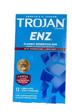 Trojan ENZ Classic Lubricant Condoms 12 Count Exp 02/28