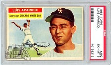Luis Aparicio 1956 Topps Rookie Card #292 PSA 6 EX-MT