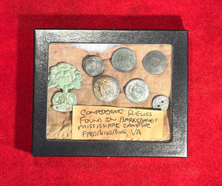 RARE CIVIL WAR ERA CONFEDERATE COLLECTION OF RELICS / FREDERICKSBURG VA