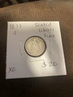 New Listing1877 S Seated Liberty Dime. XF. $20