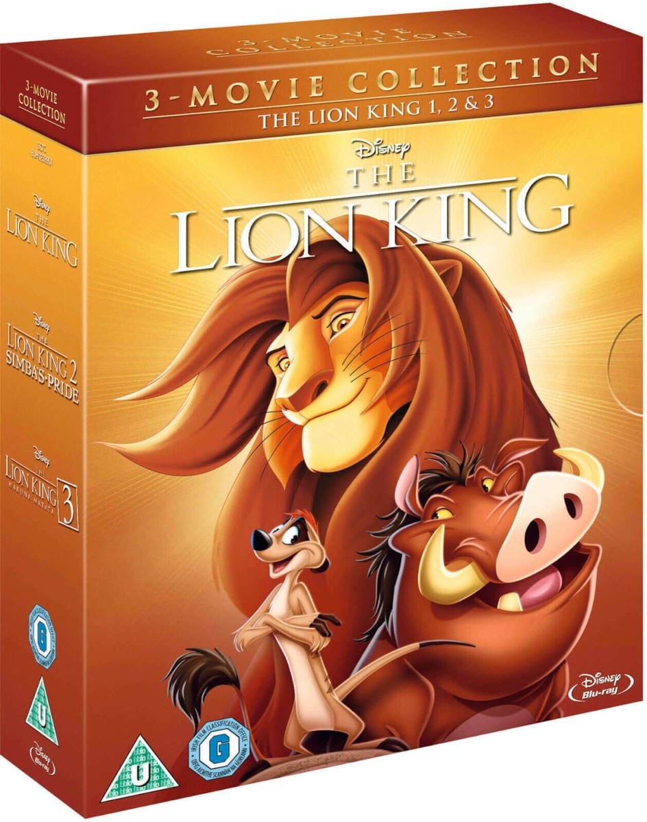 THE LION KING TRILOGY 1-3 [Blu-ray Box Set] Disney Movie
